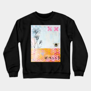 Picture of an original painting, bumble bee Crewneck Sweatshirt